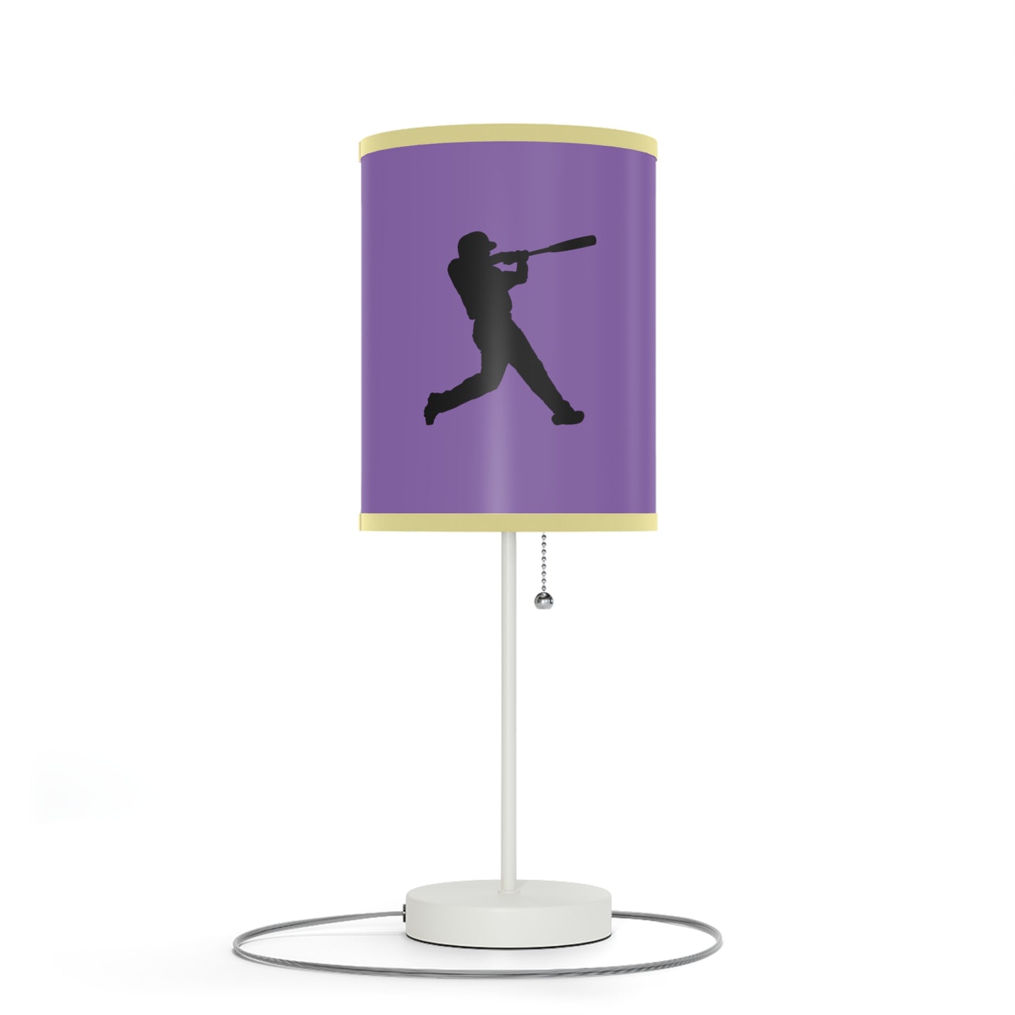 Lamp on a Stand, US|CA plug: Baseball Lite Purple