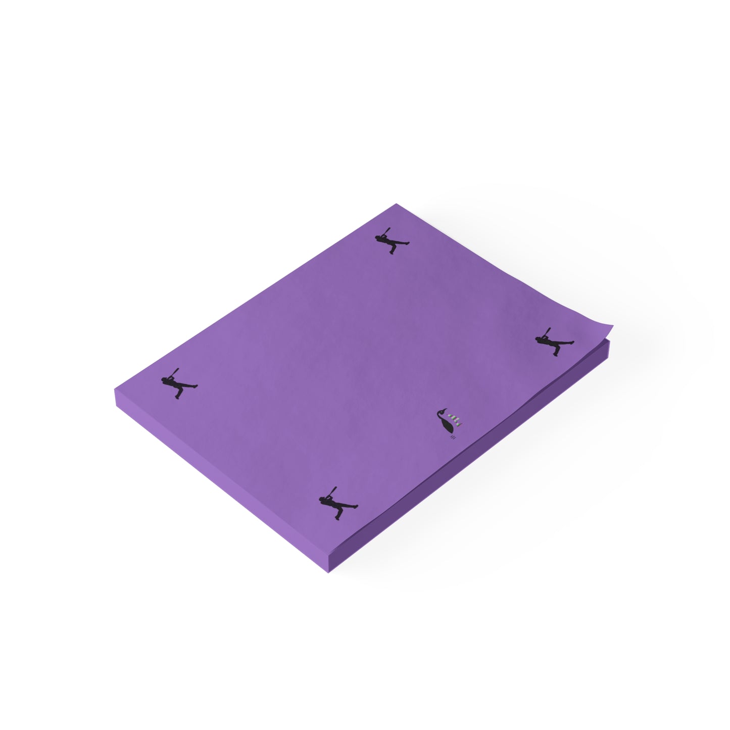 Post-it® Note Pads: Baseball Lite Purple