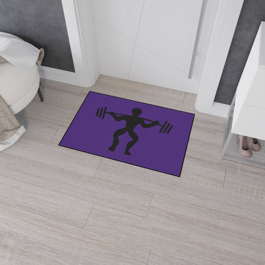 Heavy Duty Floor Mat: Weightlifting Purple