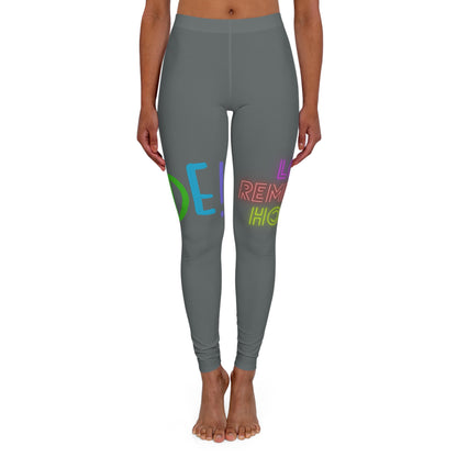 Women's Spandex Leggings: LGBTQ Pride Dark Grey