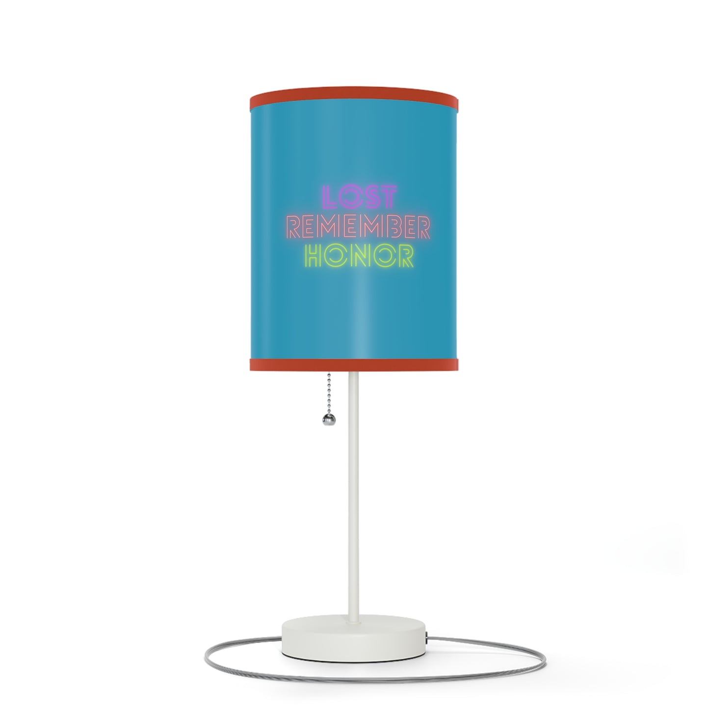 Lamp on a Stand, US|CA plug: Football Turquoise 