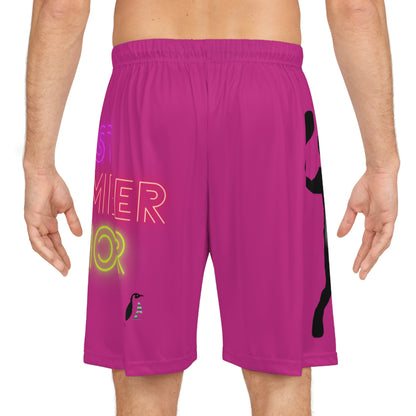 Basketball Shorts: Tennis Pink