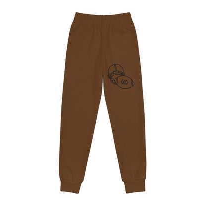 Youth Joggers: Football Brown