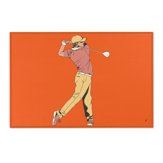 Area Rug (Rectangle): Golf Orange