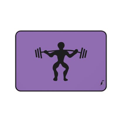 Desk Mat: Weightlifting Lite Purple