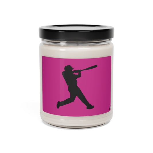 Scented Soy Candle, 9oz: Baseball Pink