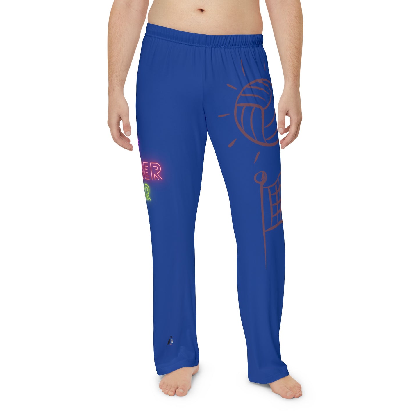 Men's Pajama Pants: Volleyball Dark Blue