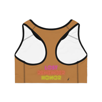 Sports Bra: Baseball Lite Brown