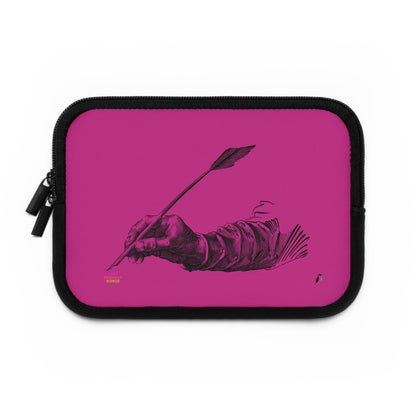 Laptop Sleeve: Writing Pink