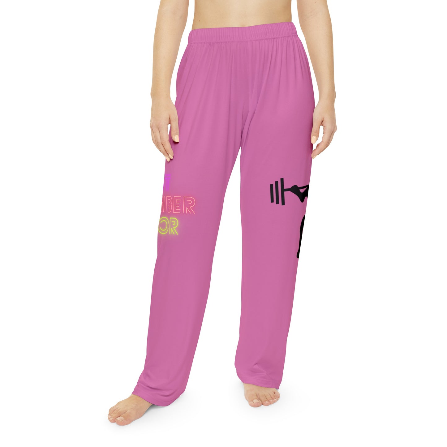 Pambabaeng Pajama Pants: Weightlifting Lite Pink 