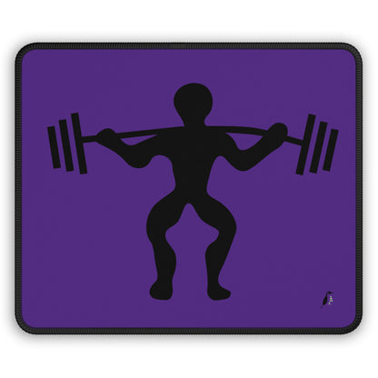 Gaming Mouse Pad: Weightlifting Purple