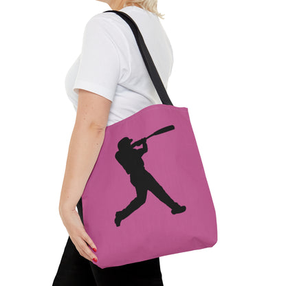 Tote Bag: Baseball Lite Pink