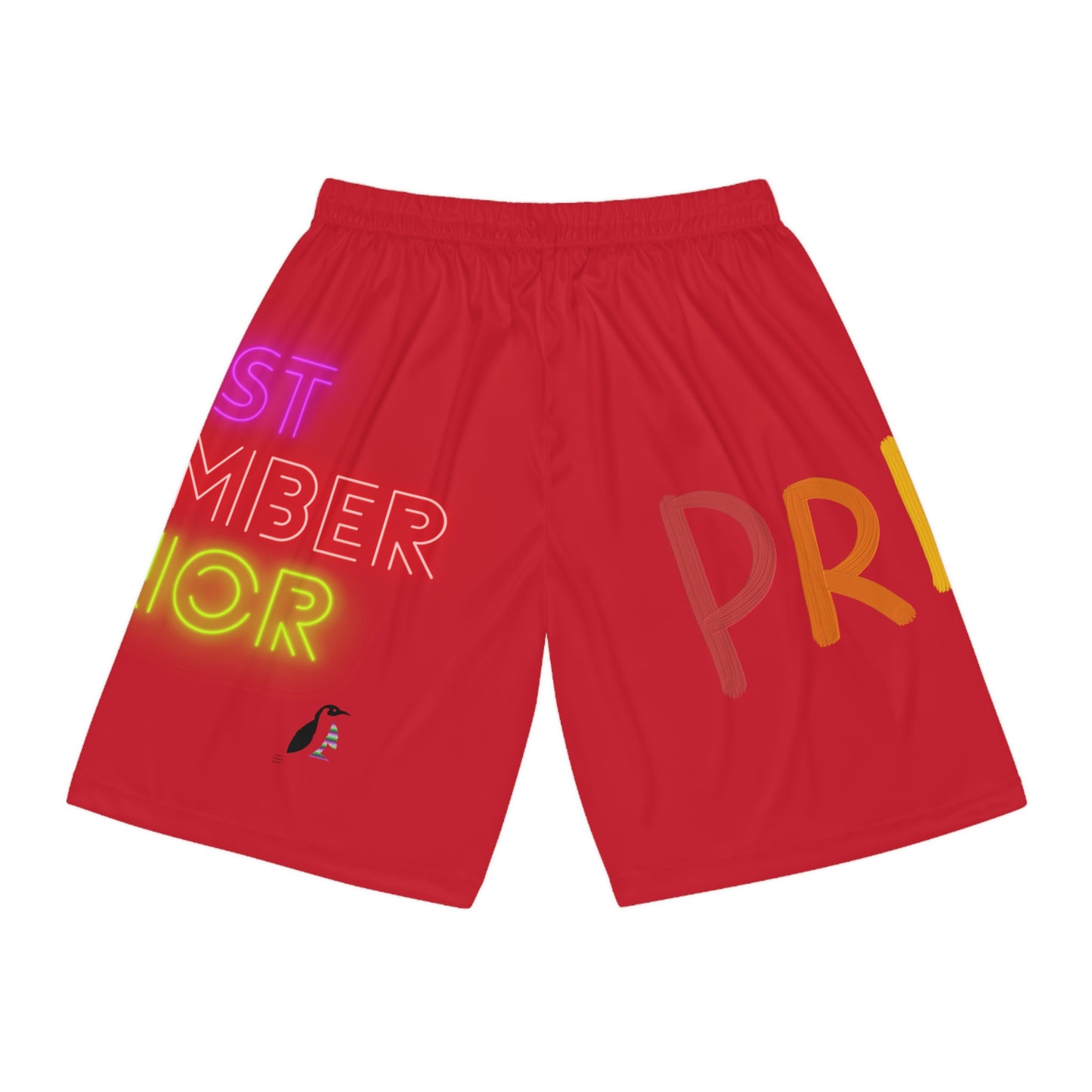 Basketball Shorts: LGBTQ Pride Dark Red