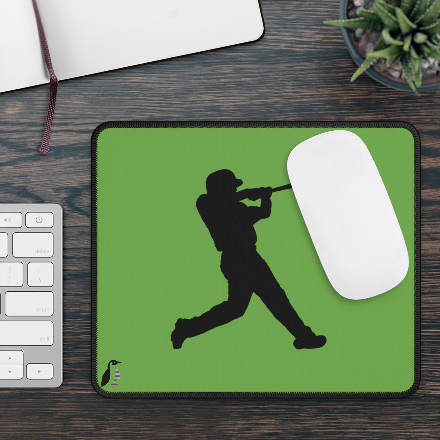 Gaming Mouse Pad: Baseball Green