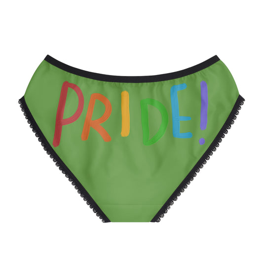 Women's Briefs: LGBTQ Pride Green