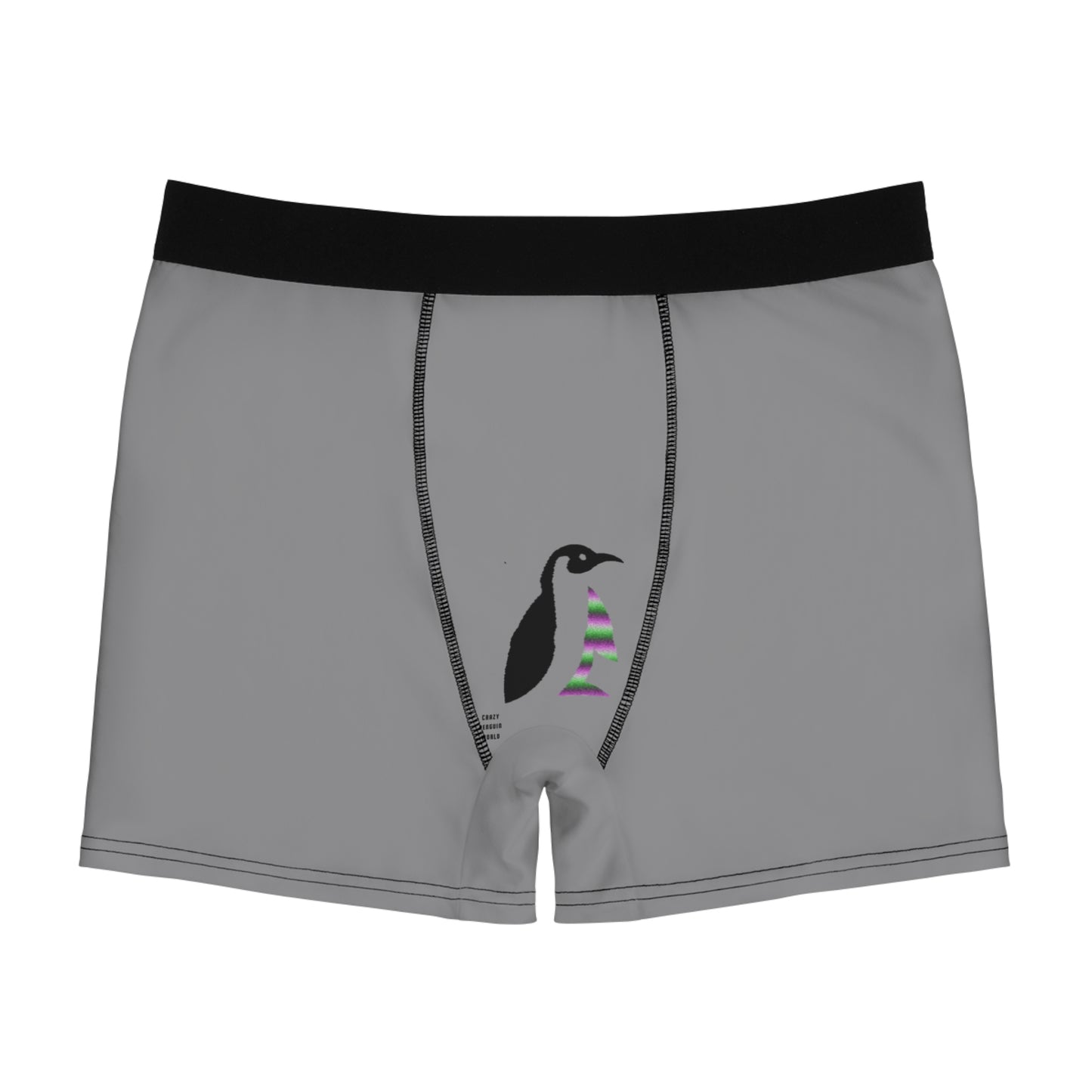 Men's Boxer Briefs: Fishing Grey