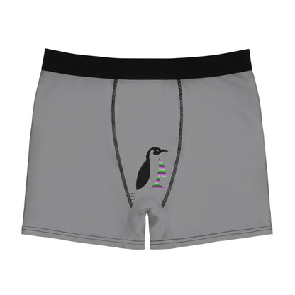 Men's Boxer Briefs: Fishing Grey