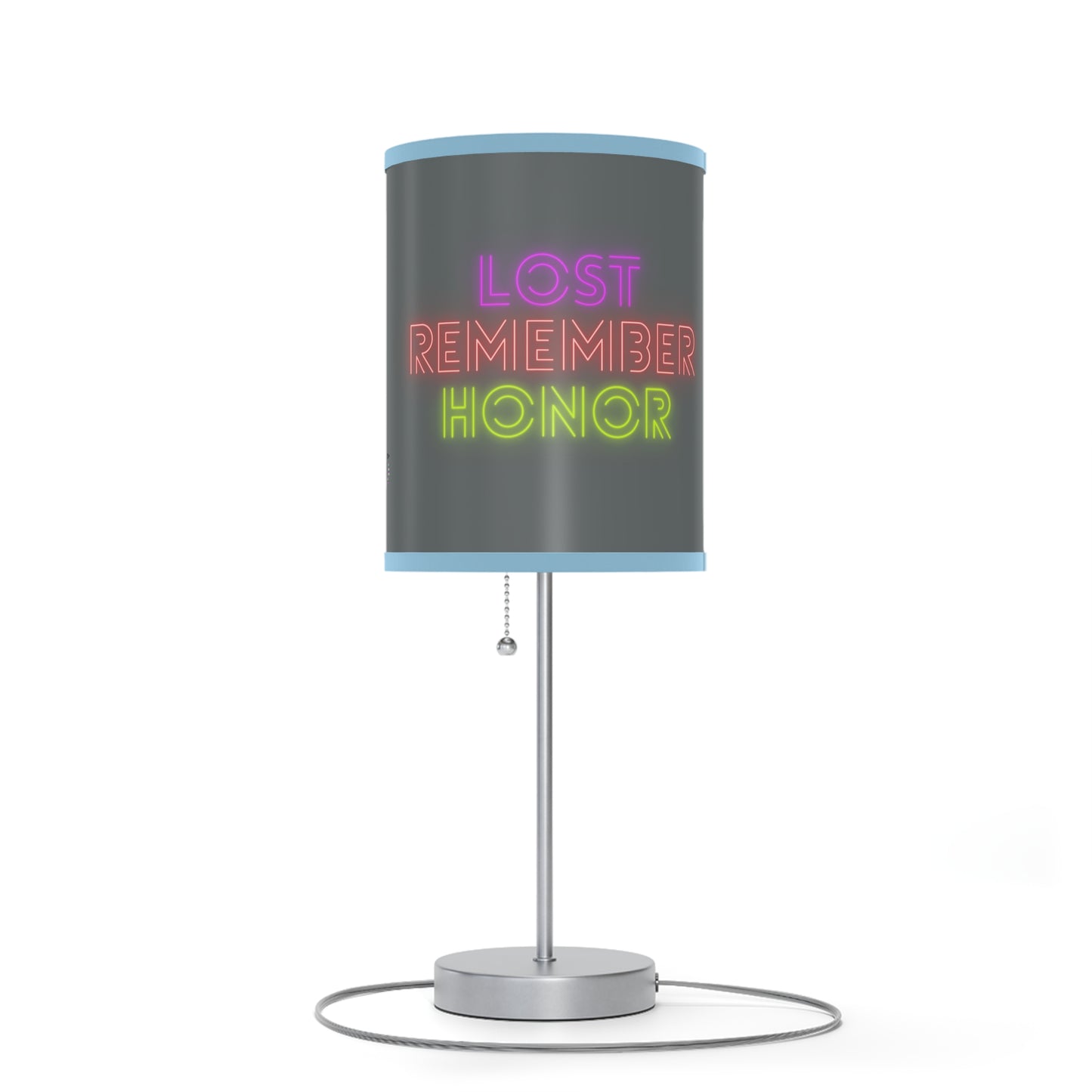 Lamp on a Stand, US|CA plug: Writing Dark Grey