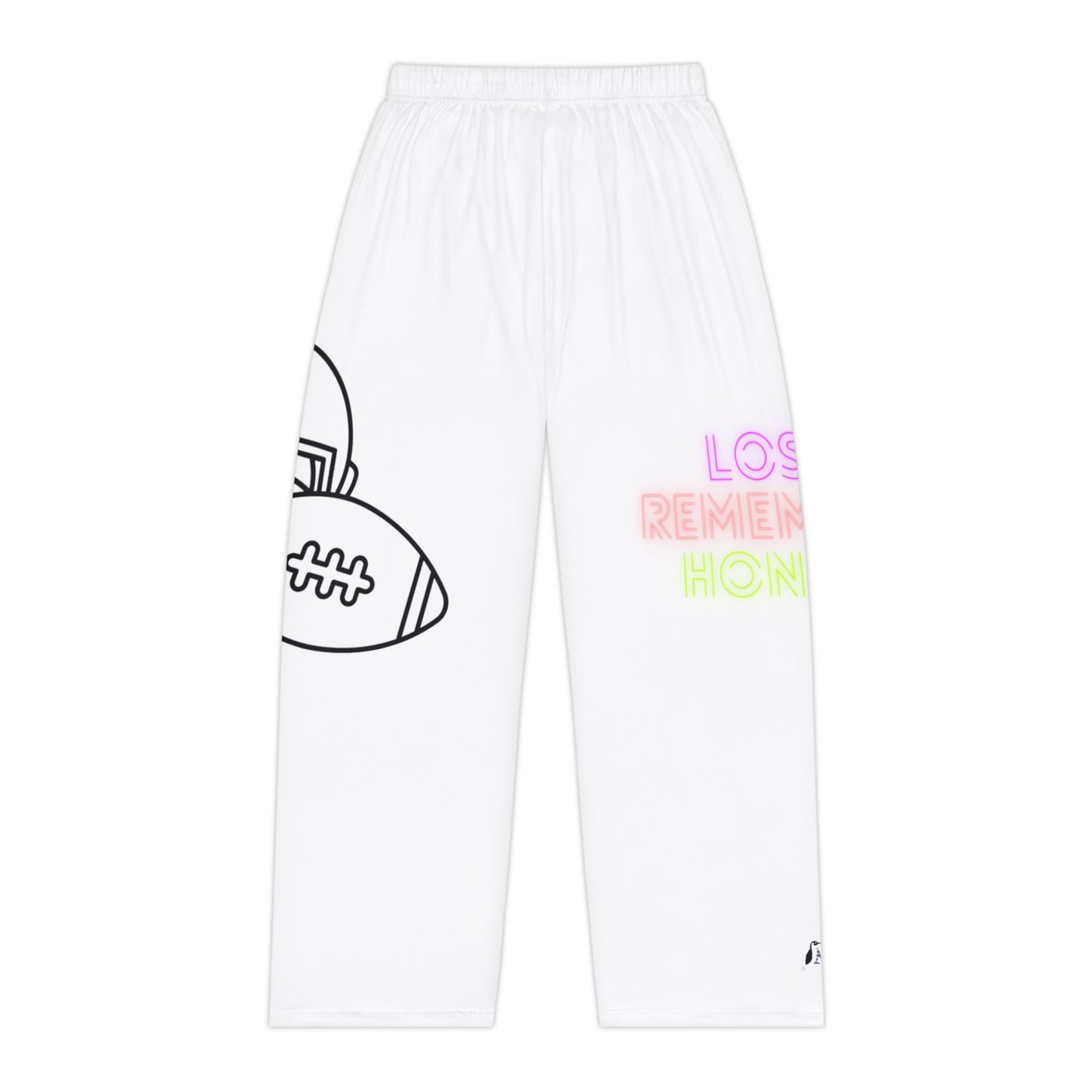 Women's Pajama Pants: Football White