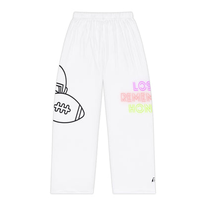 Women's Pajama Pants: Football White