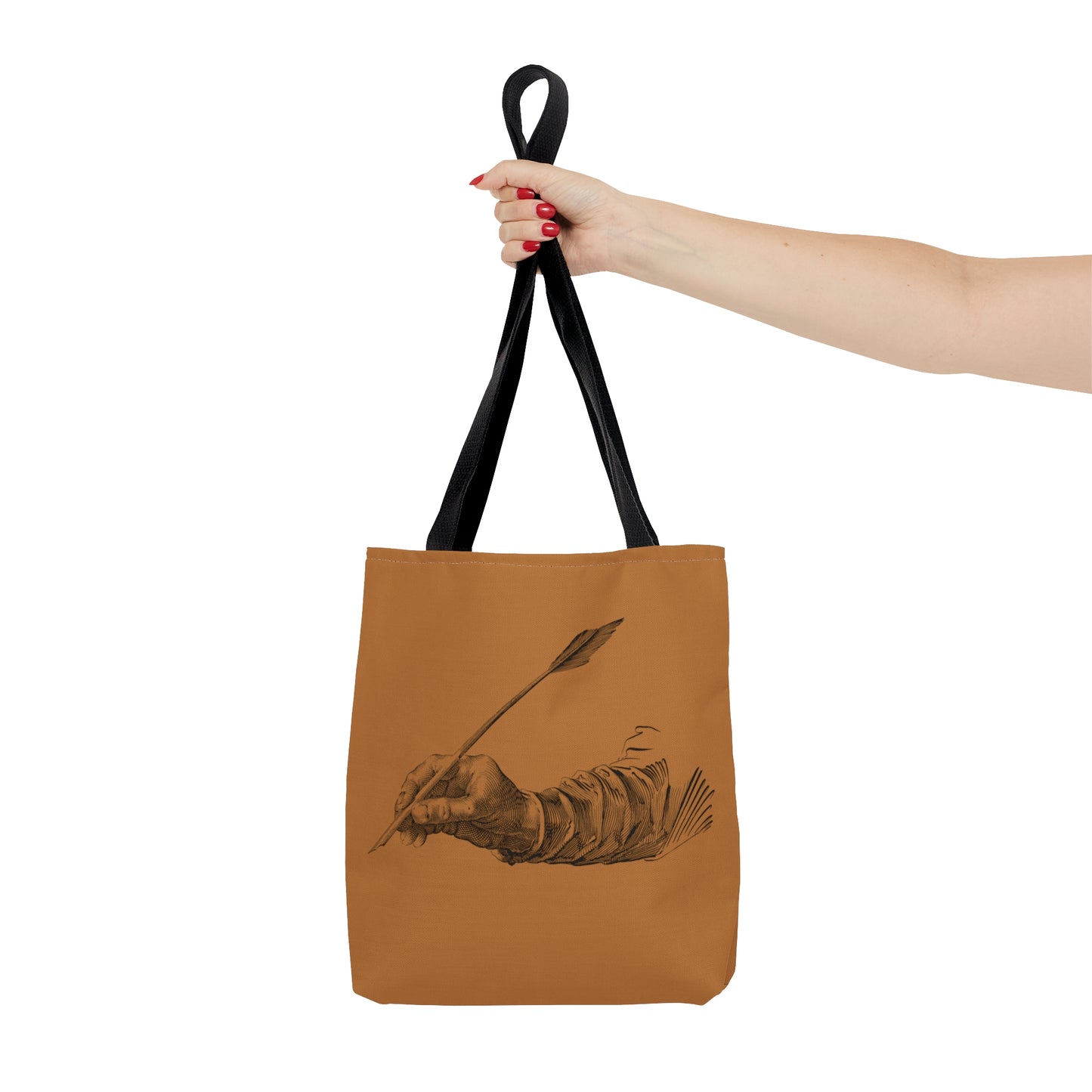 Tote Bag: Writing Lite Brown