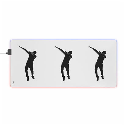 LED Gaming Mouse Pad: Dance White