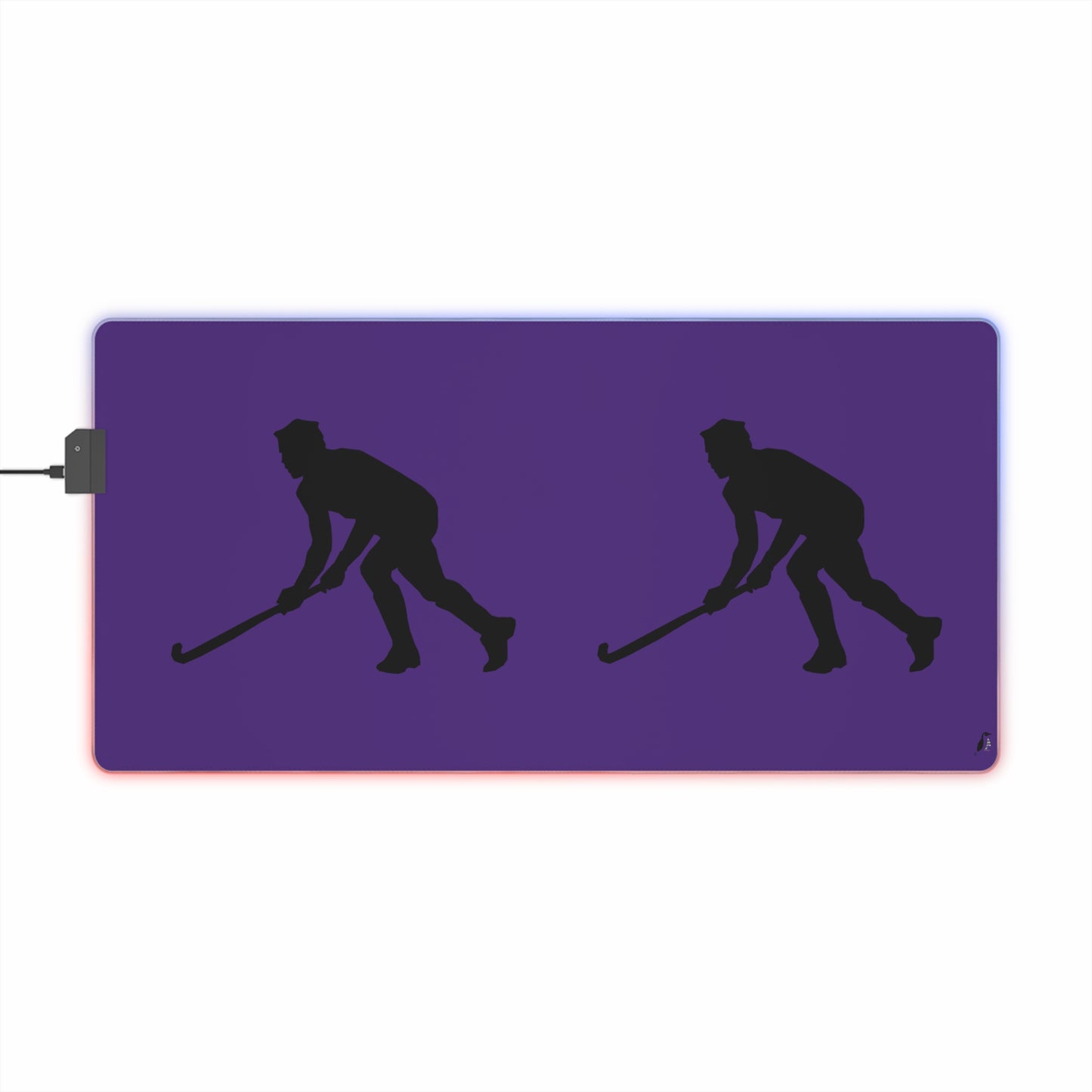 LED Gaming Mouse Pad: Hockey Purple