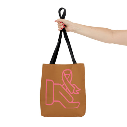 Tote Bag: Fight Cancer Lite Brown