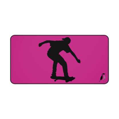 Desk Mat: Skateboarding Pink