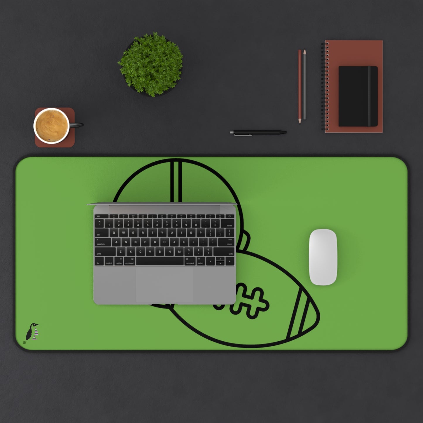 Desk Mat: Football Green