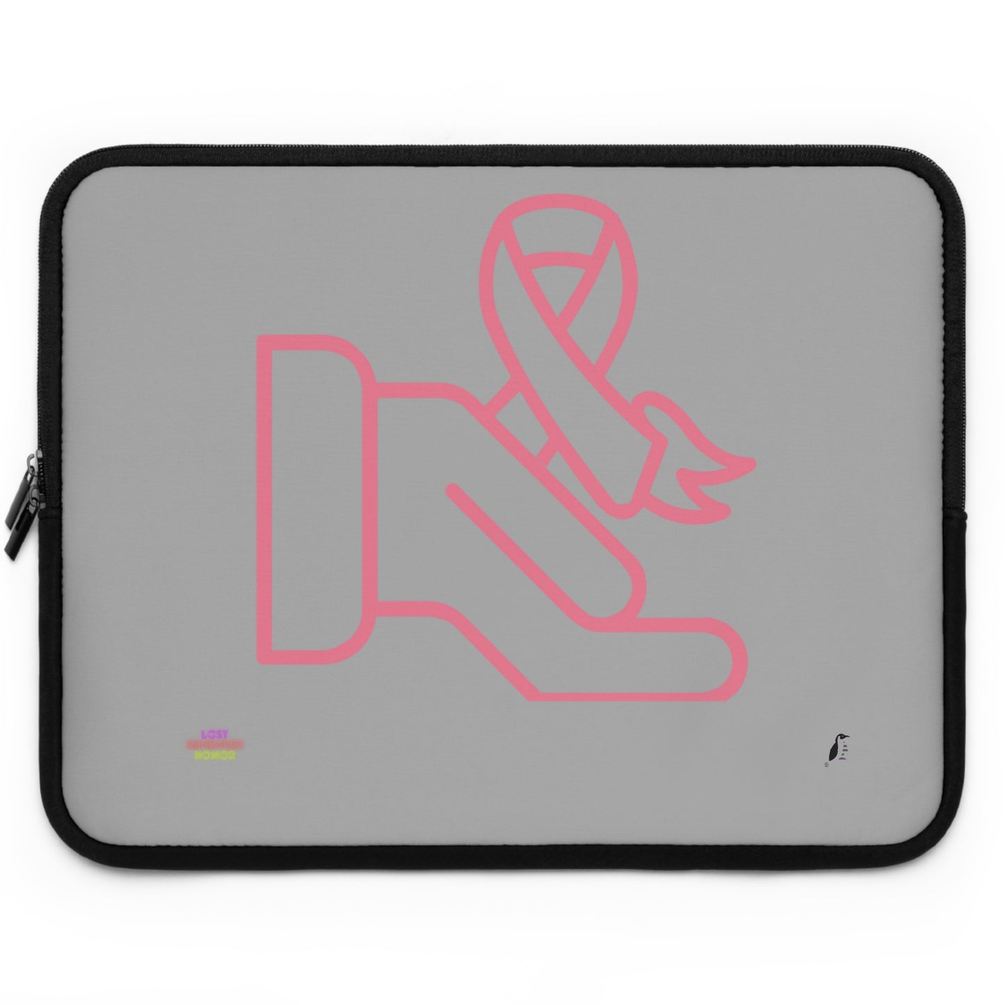 Laptop Sleeve: Fight Cancer Lite Grey