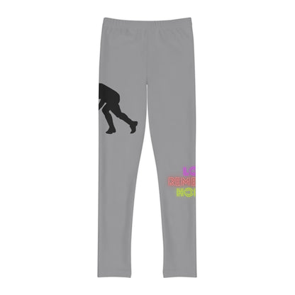 Youth Full-Length Leggings: Hockey Grey