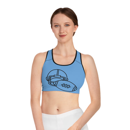 Sports Bra: Football Lite Blue