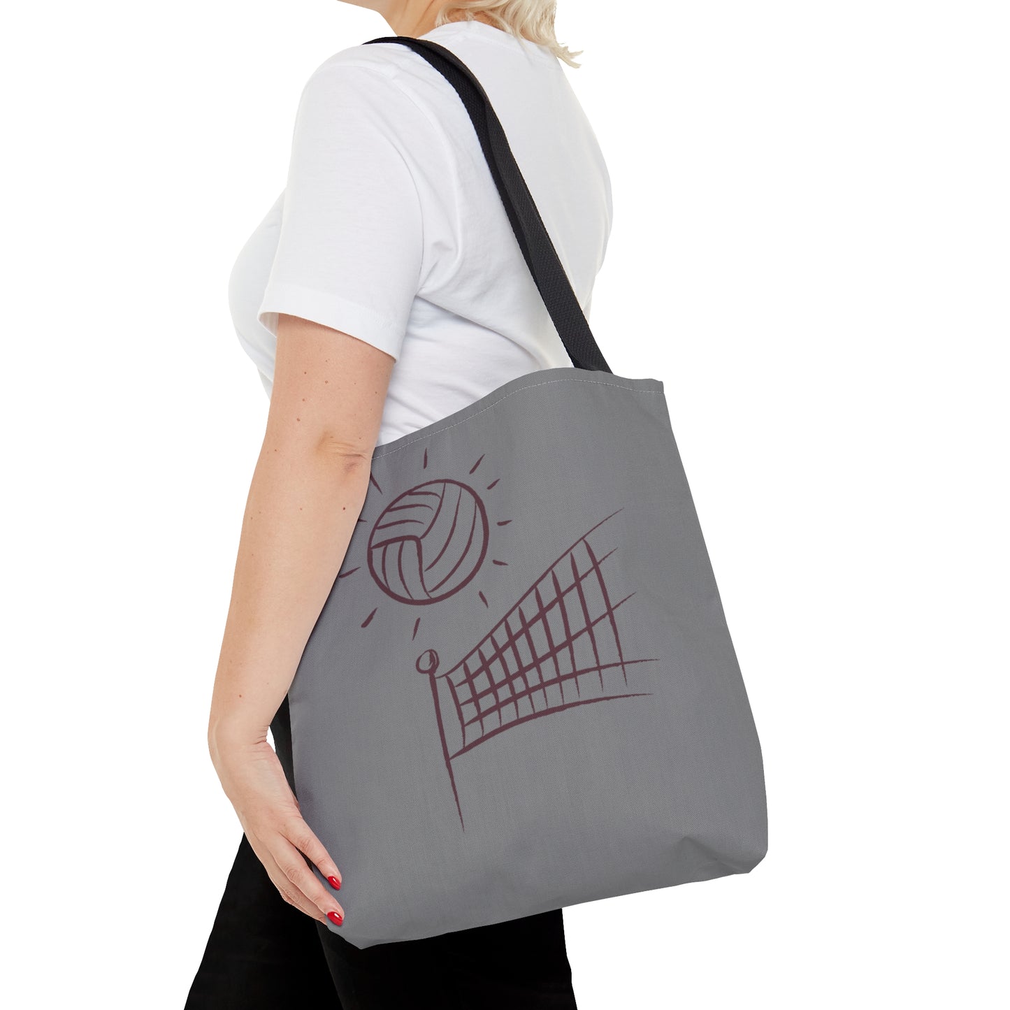 Tote Bag: Volleyball Grey