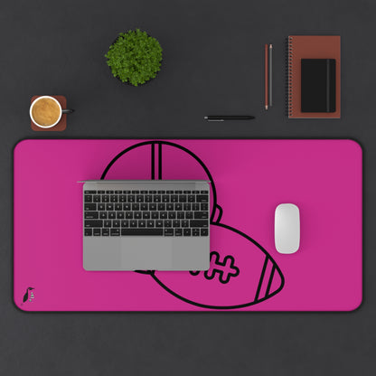 Desk Mat: Football Pink