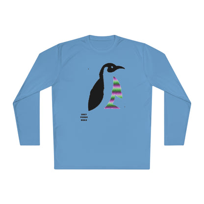 Lightweight Long Sleeve Tee: Crazy Penguin World Logo #2