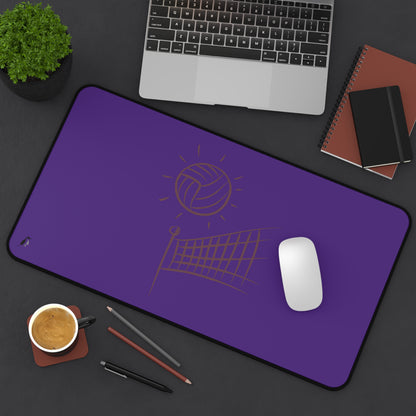 Desk Mat: Volleyball Purple