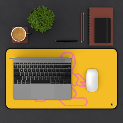 Desk Mat: Fight Cancer Yellow