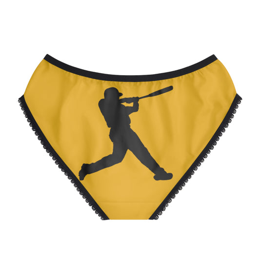 Women's Briefs: Baseball Yellow