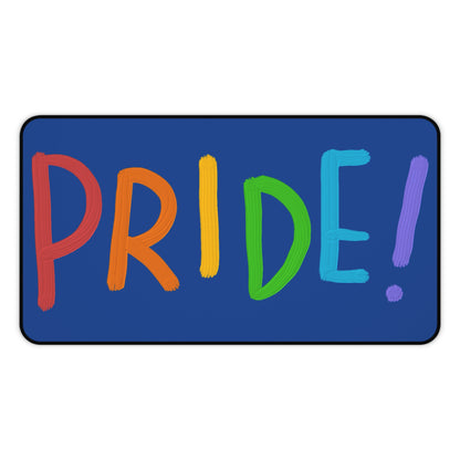 Desk Mat: LGBTQ Pride Dark Blue