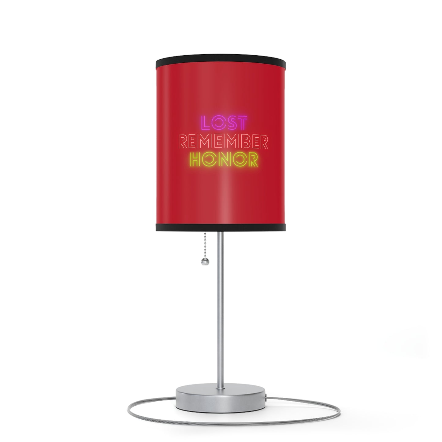Lamp on a Stand, US|CA plug: Football Dark Red