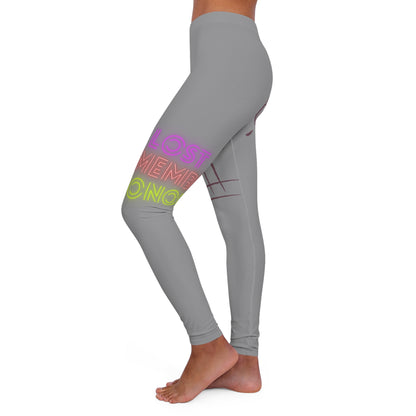 Women's Spandex Leggings: Volleyball Grey