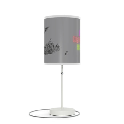 Lamp on a Stand, US|CA plug: Writing Gray 