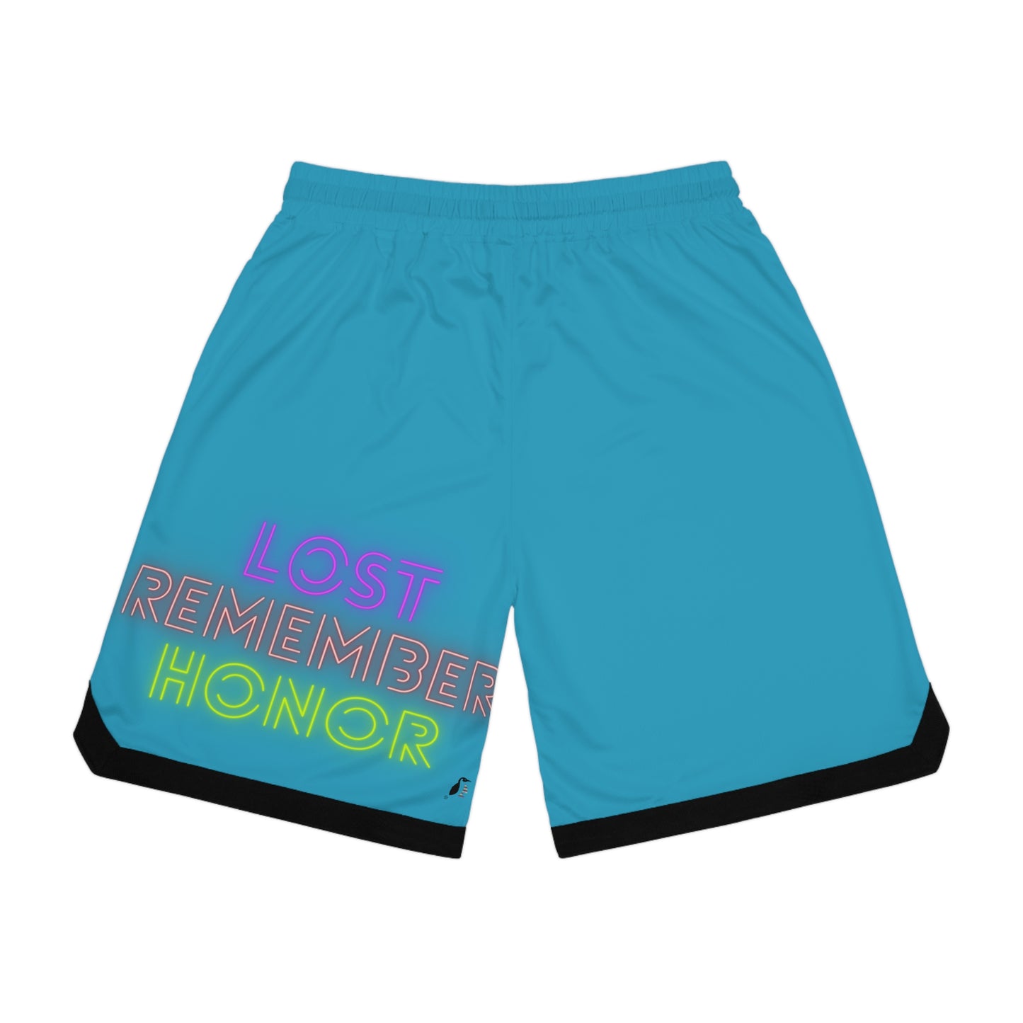 Basketball Rib Shorts: Music Turquoise