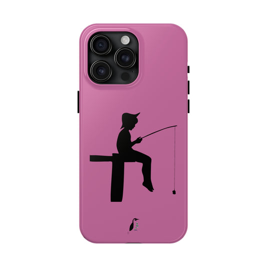 Tough Phone Cases (for iPhones): Fishing Lite Pink