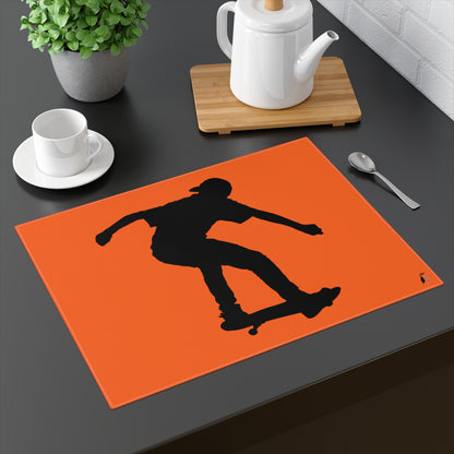 Placemat, 1pc: Skateboarding Orange