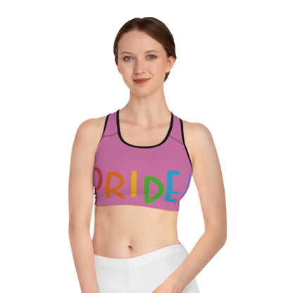 Sports Bra: LGBTQ Pride Lite Pink