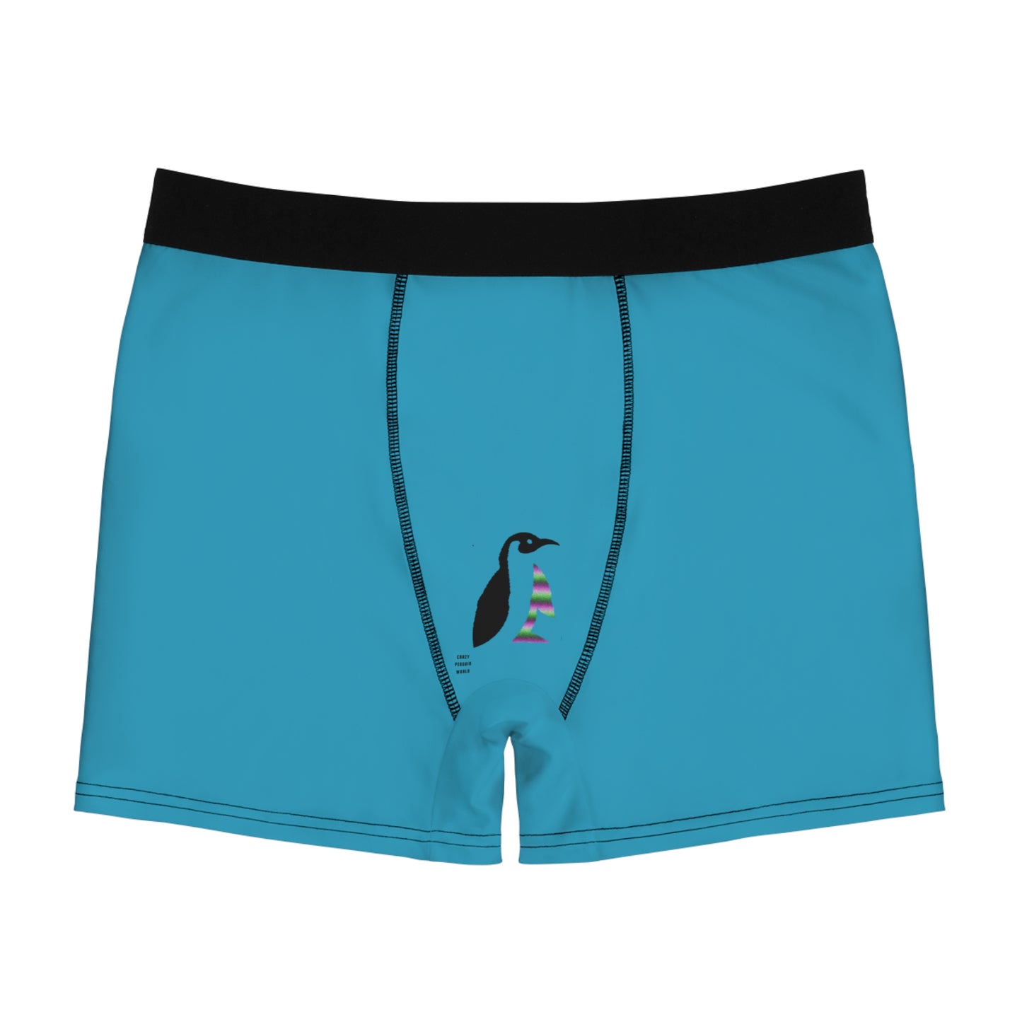 Men's Boxer Briefs: Wolves Turquoise