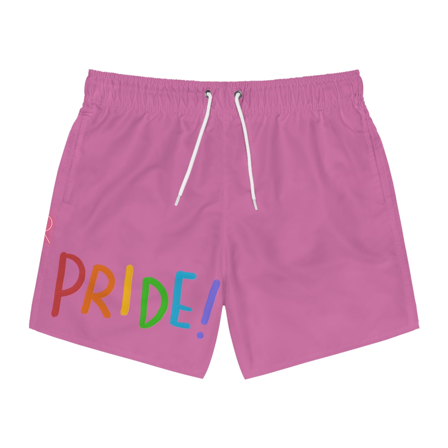 Swim Trunks: LGBTQ Pride Lite Pink