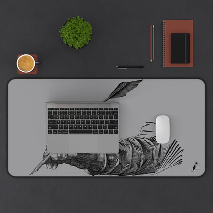 Desk Mat: Writing Grey